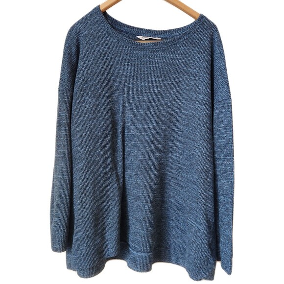 Sonoma Women's Blue Crew Neck Long-Sleeve Pullover Sweater - Size 2X - Picture 1 of 6